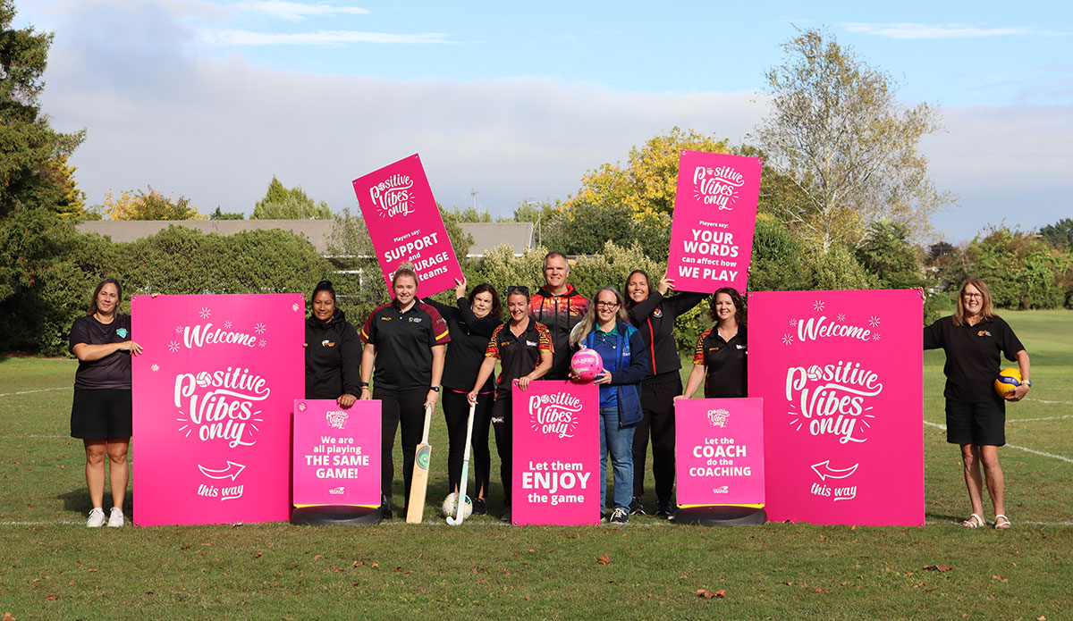 ‘Positive Vibes Only’ sideline behaviour campaign launches in the Waikato region