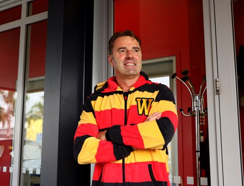 Matthew Cooper will be rocking the 'Waikato Onesie' for Drop Your Boss! 